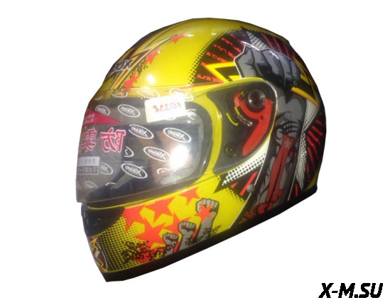 ШЛЕМ ИНТЕГРАЛЬНЫЙ KSUEBAO ВЗРОСЛЫЙ Желтый