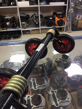 Тележка (каретка)  усил.ПЕРЕДНЯЯ, пружины 8 мм, мотобукс IKUDZO V1, снегоход IKUDZO HUNTER база 510 