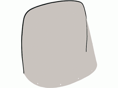 Стекло ветровое для снегохода Буран (высота 57 см, толщина 2 мм, МПК)