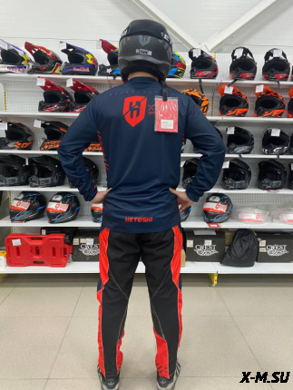 Джерси мотокросс HETOSHI DEMURE TYPE-3 цв, Красно-черный р.XXL