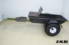 Прицеп грузопассажирский для мотобуксировщика со съемными санями волокушами KOIRA
